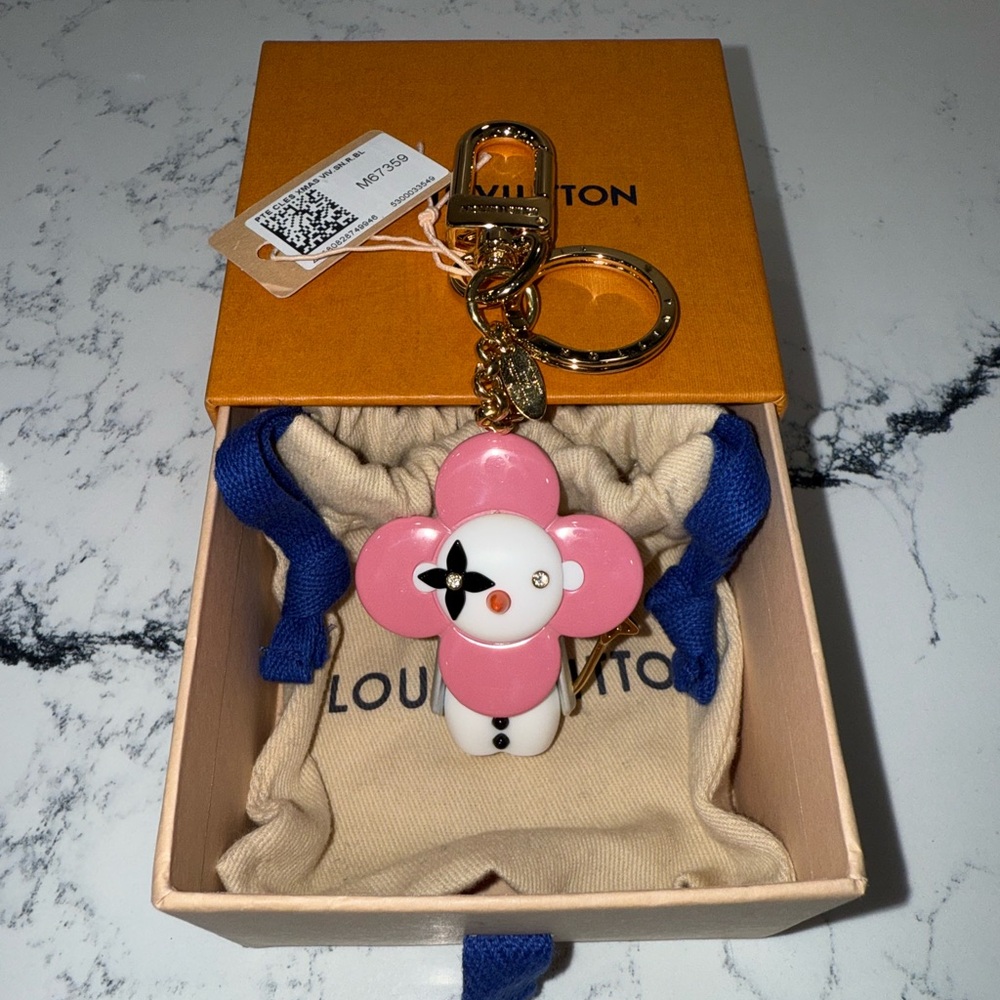 Louis Vuitton Xmas Vivienne Snow Bag Charm